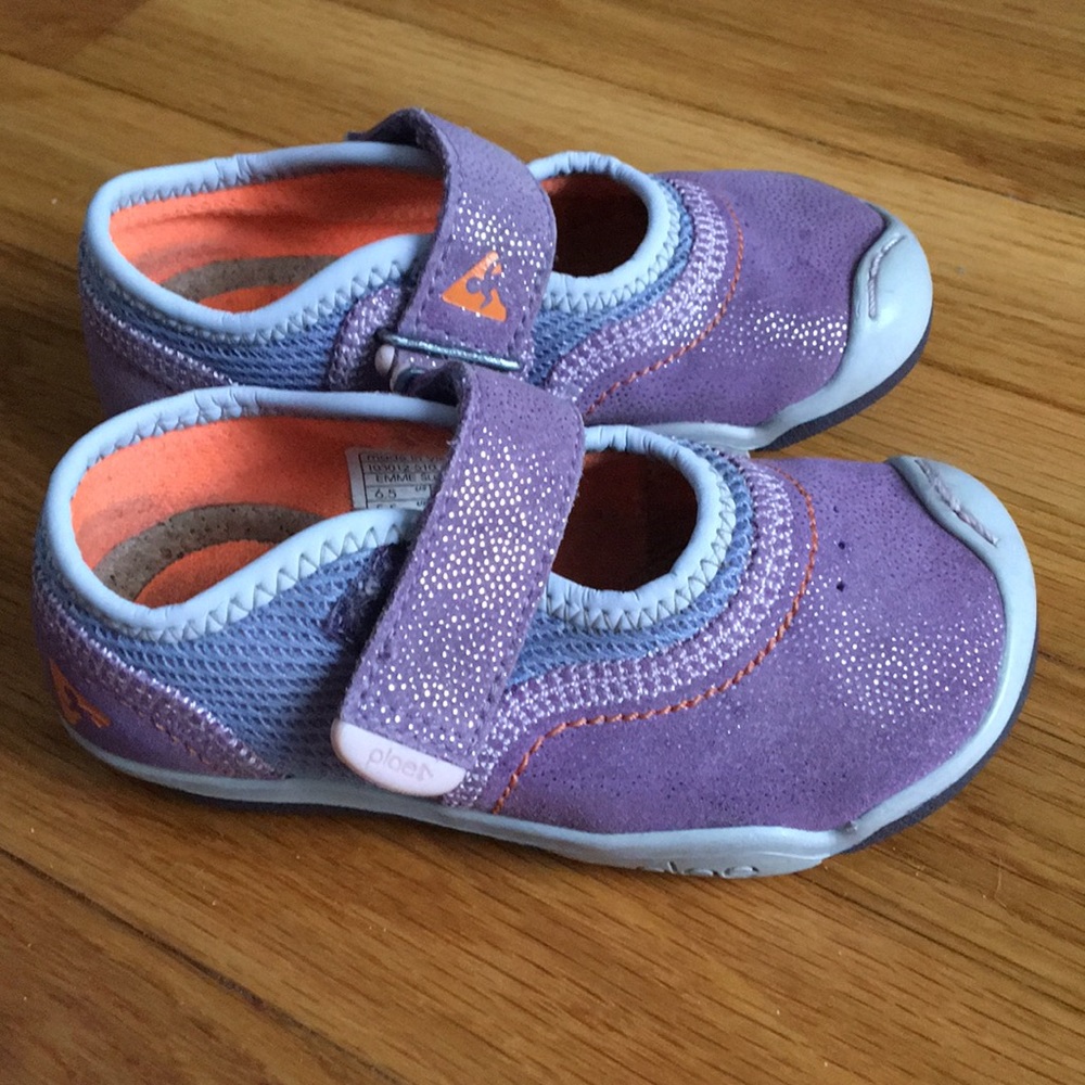 PLAE sparkly purple shoes (toddler size 6.5)